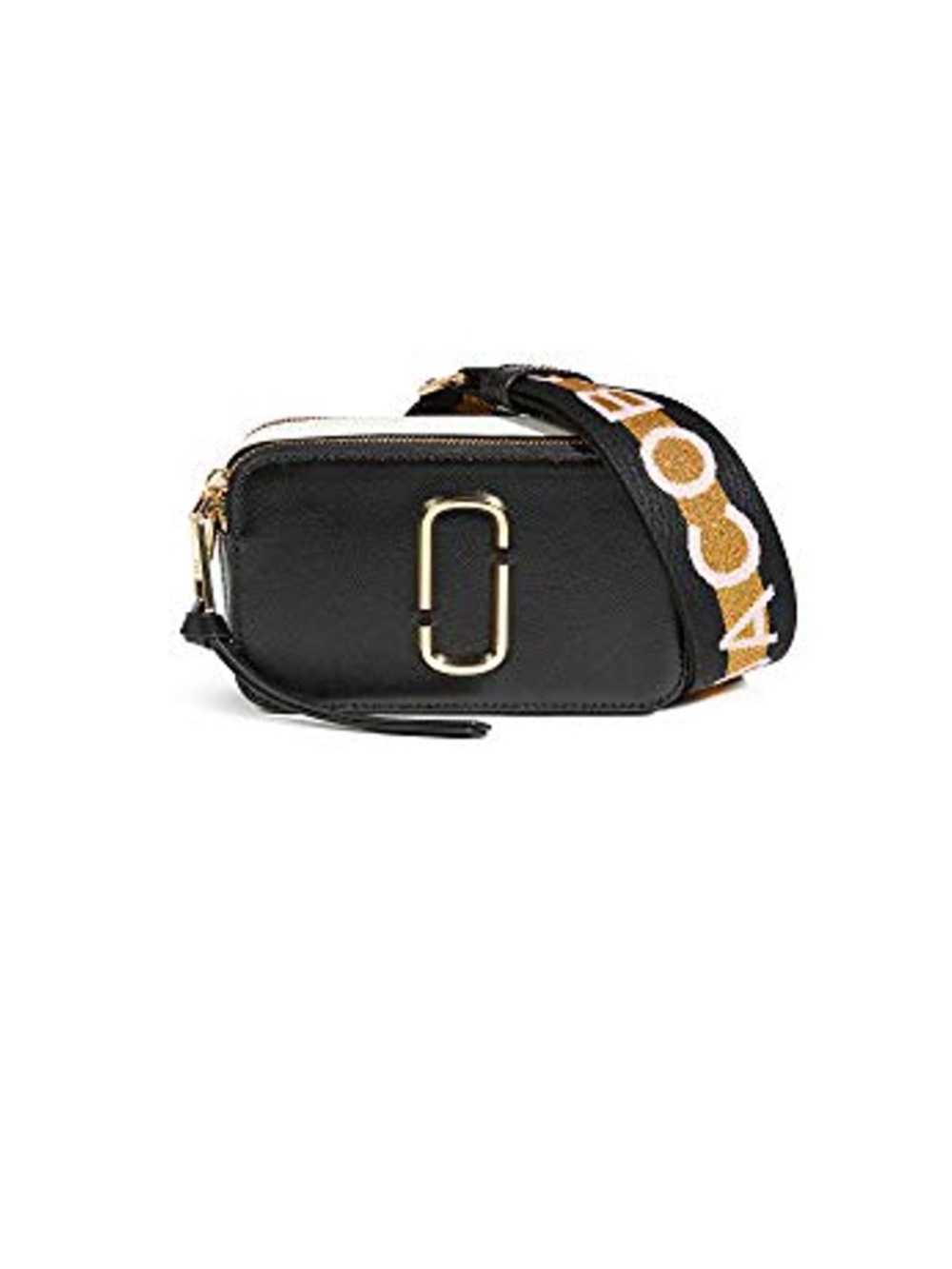 Marc Jacobs Black and White Snapshot Camera Bag with Branded Strap - Picture 2 of 9